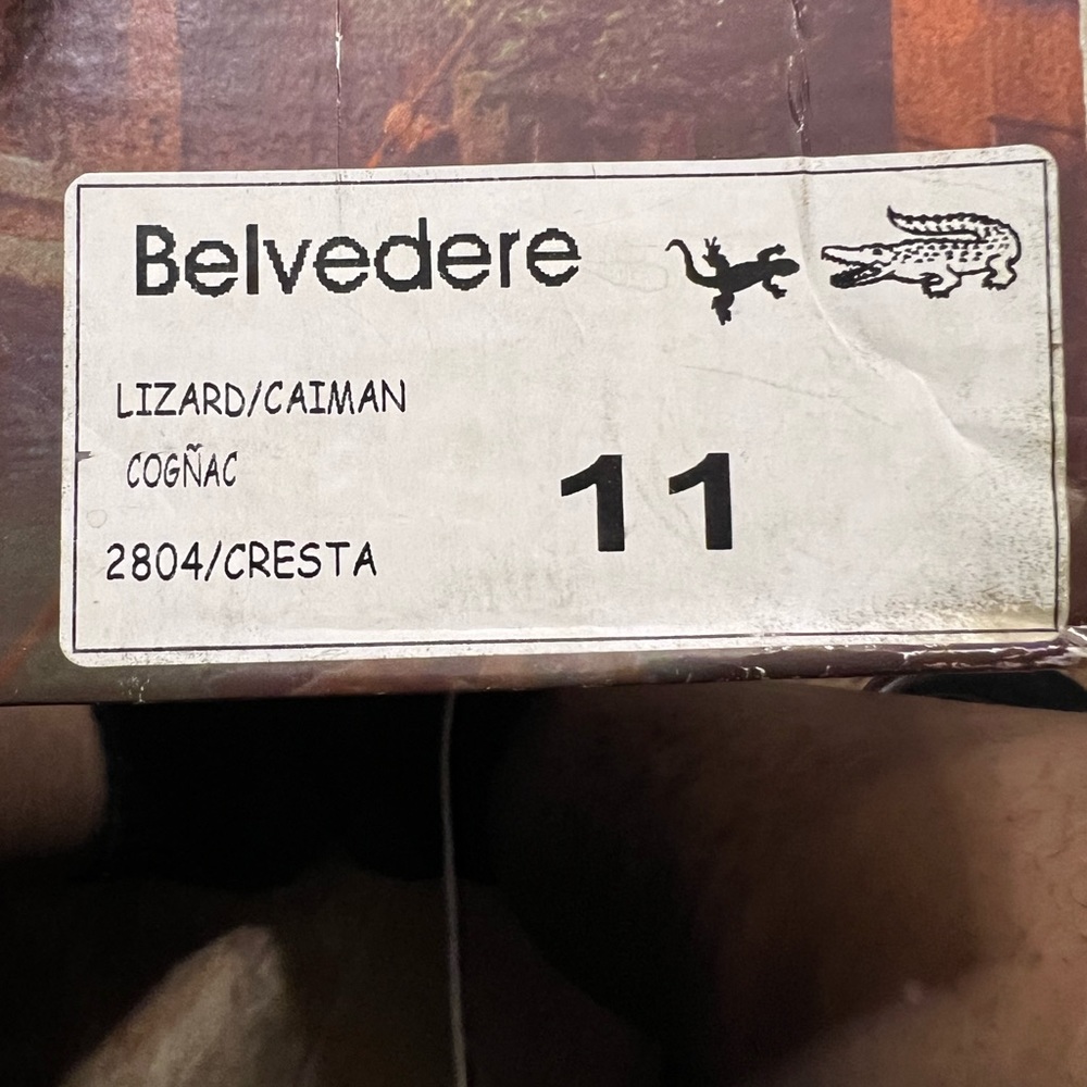 Lizard/caiman cognac